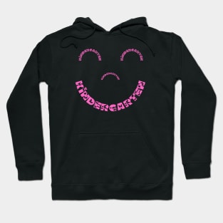 Kindergarten Smiley Face butterfly font Hoodie